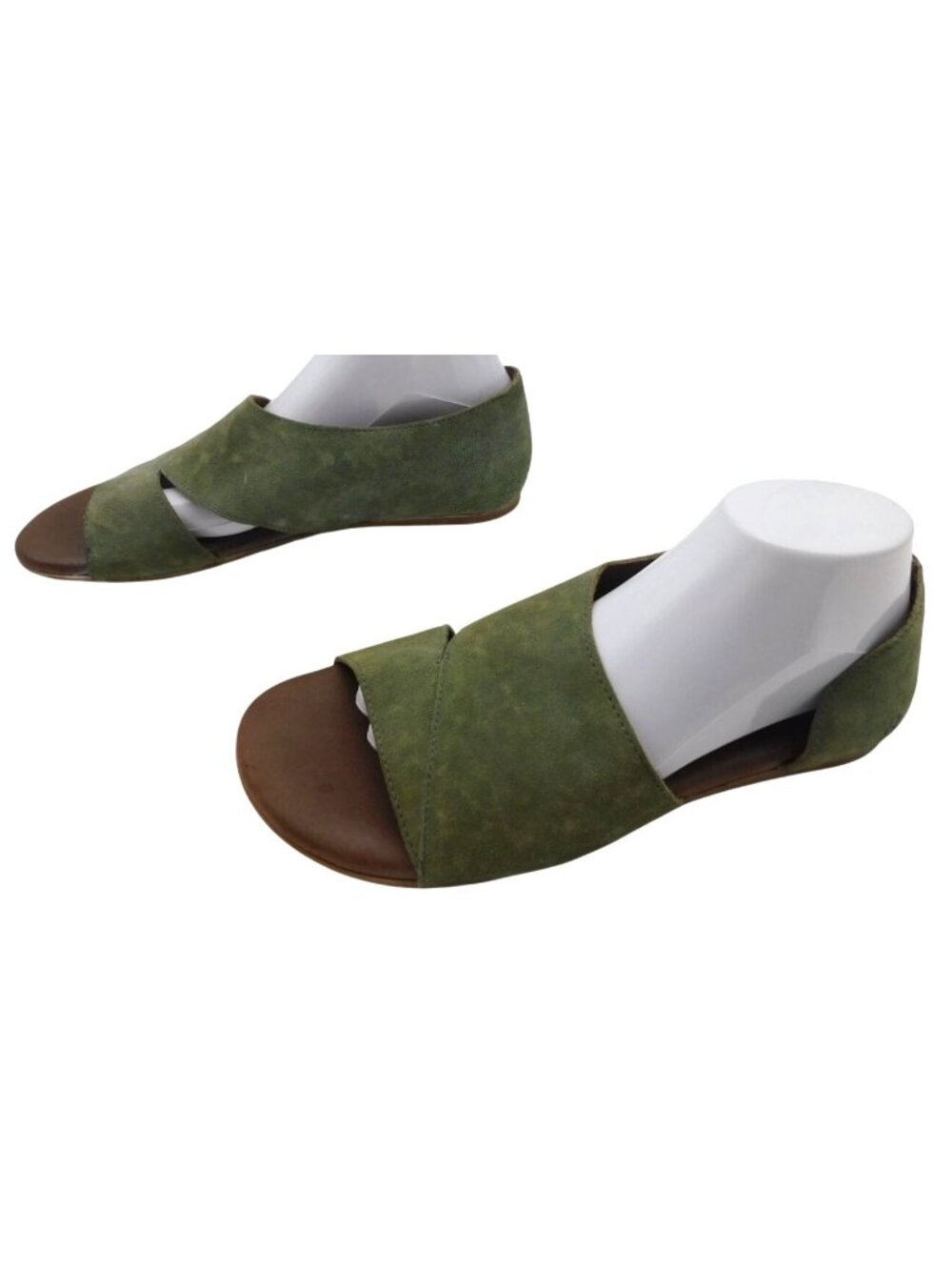 Roan by Bed Stu Irie Green Leather Open Toe Sandals Boho Comfort 10?